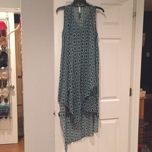 Dress teal pattern